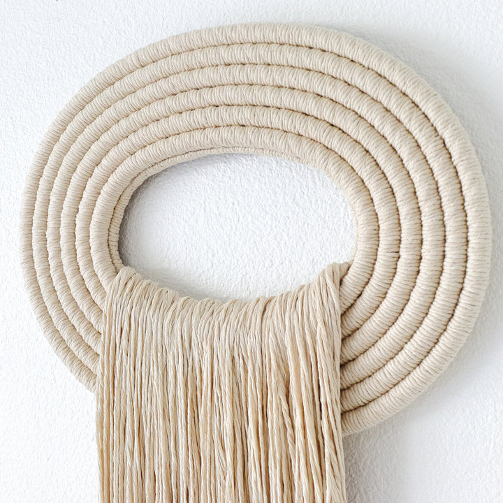 Organic Modern Fiber Wall Sculpture- The Crest