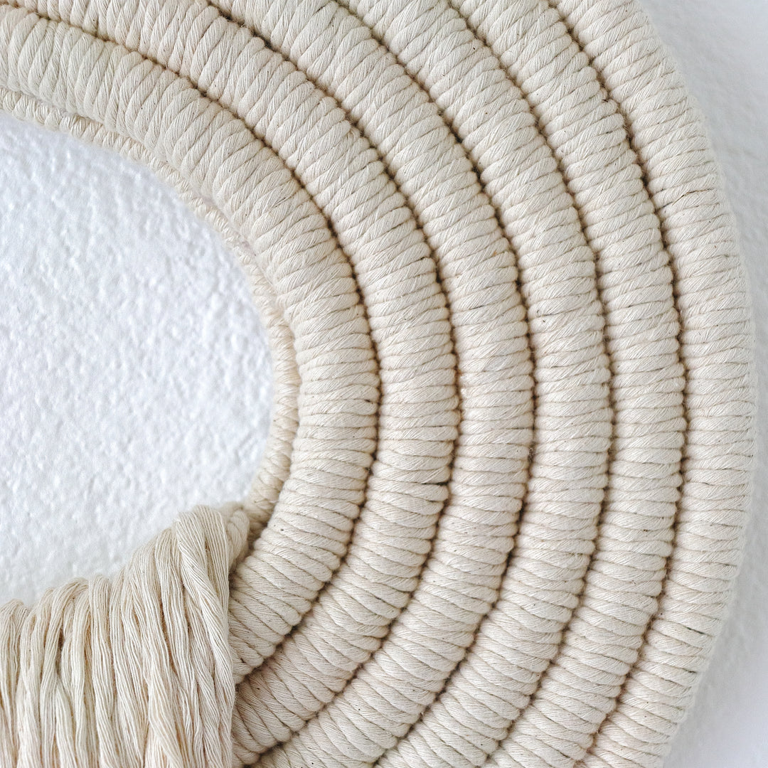 Organic Modern Fiber Wall Sculpture- The Crest
