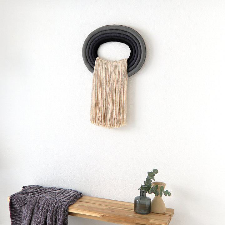 Organic Modern Fiber Wall Sculpture- The Crest