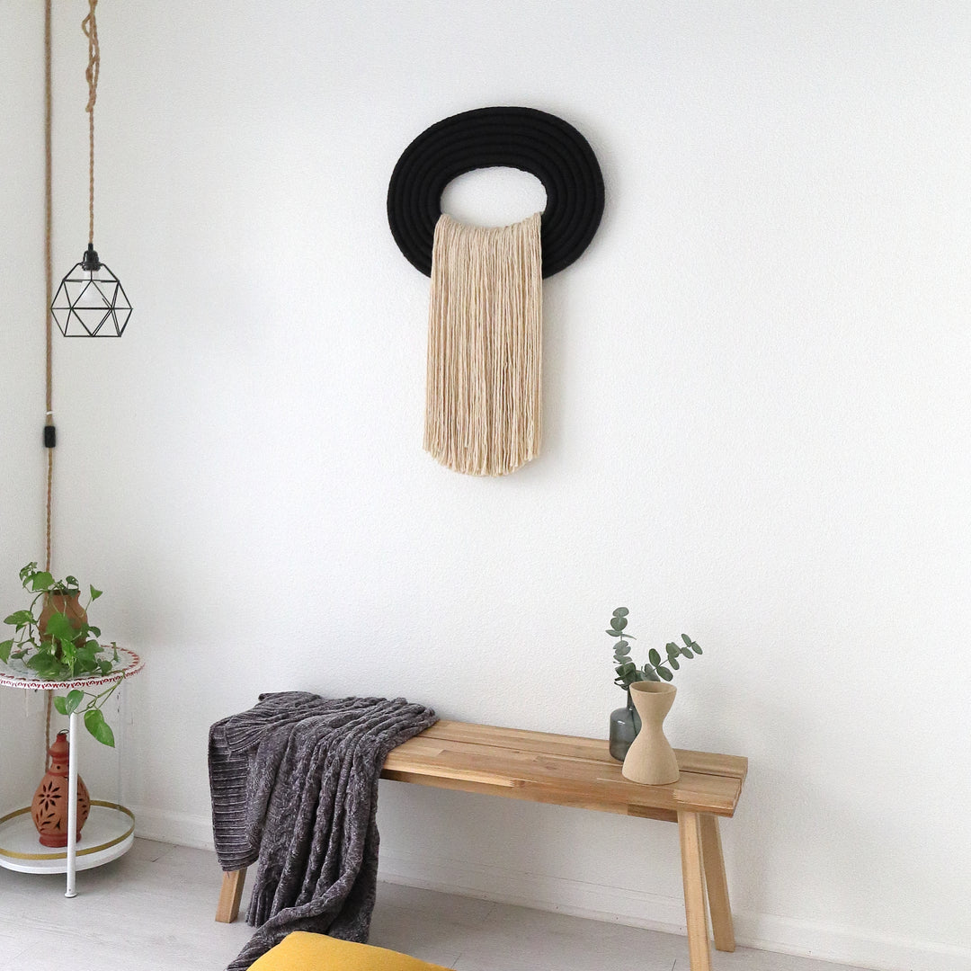 Organic Modern Fiber Wall Sculpture- The Crest