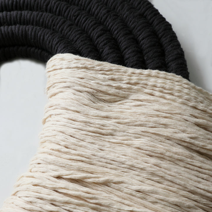 Organic Modern Fiber Wall Sculpture- The Crest