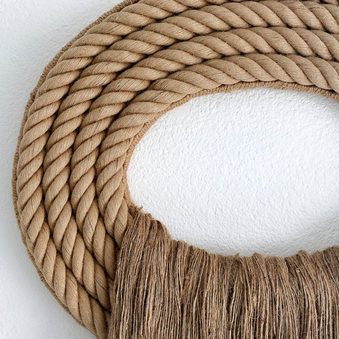 Modern Fiber Art Sculpture- Cascading Serenity I