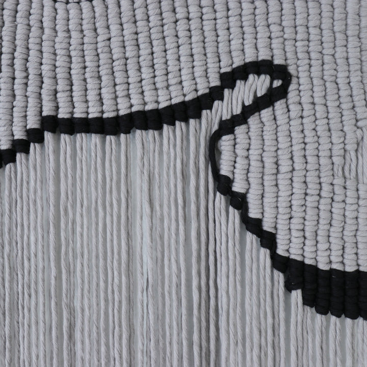 Contemporary Macrame Wall Hanging - Crescent Bay