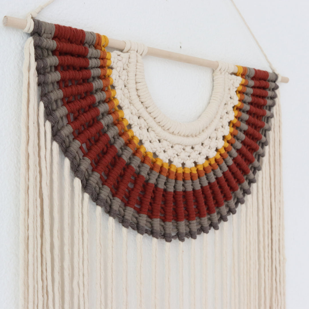 Fiber Art Wall Hanging - Semicircle series