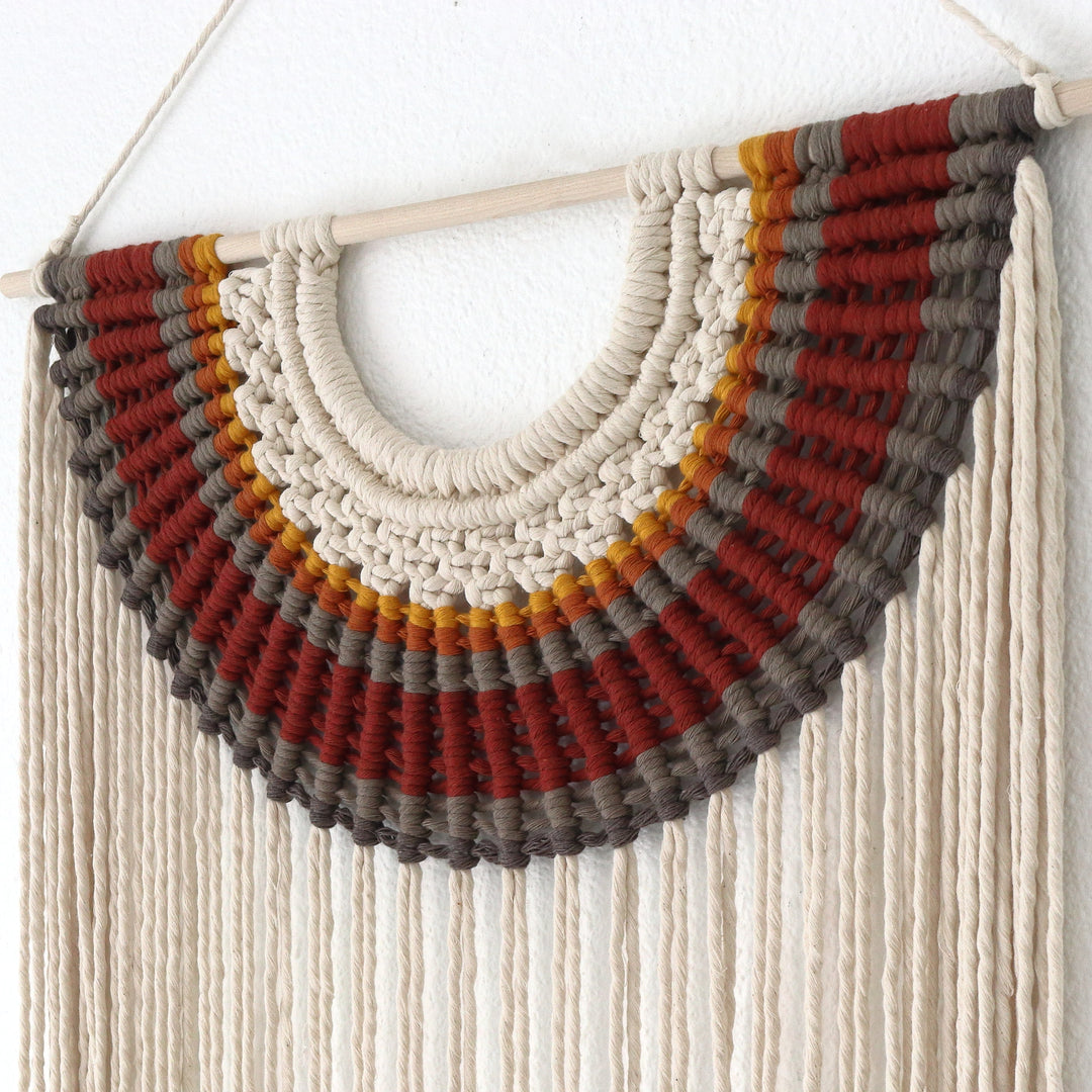 Fiber Art Wall Hanging - Semicircle series