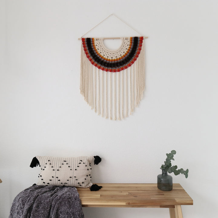Macrame wall sculpture fiber art – handmade wall décor