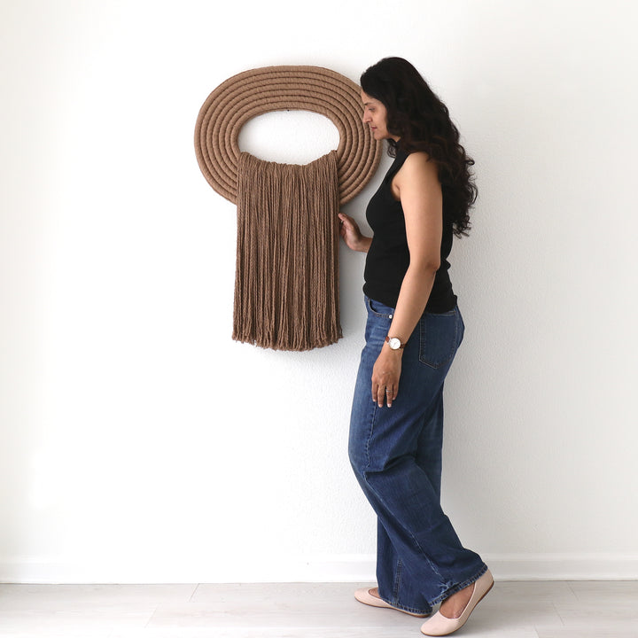 The Crest – Waterfall Inspired Fiber Art Sculpture