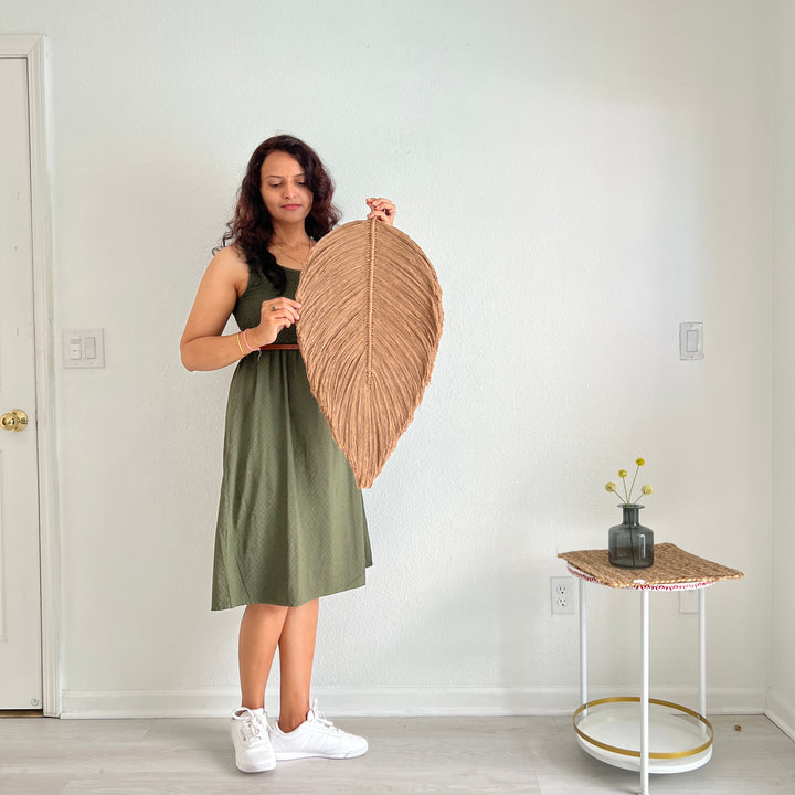 Leaf – Botanical Macrame Wall Sculpture