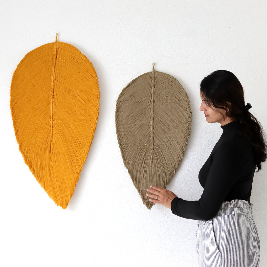 Leaf – Botanical Macrame Wall Sculpture