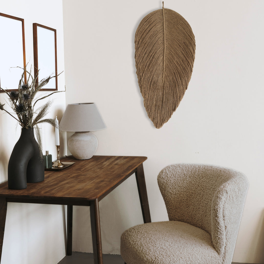 Leaf – Botanical Macrame Wall Sculpture