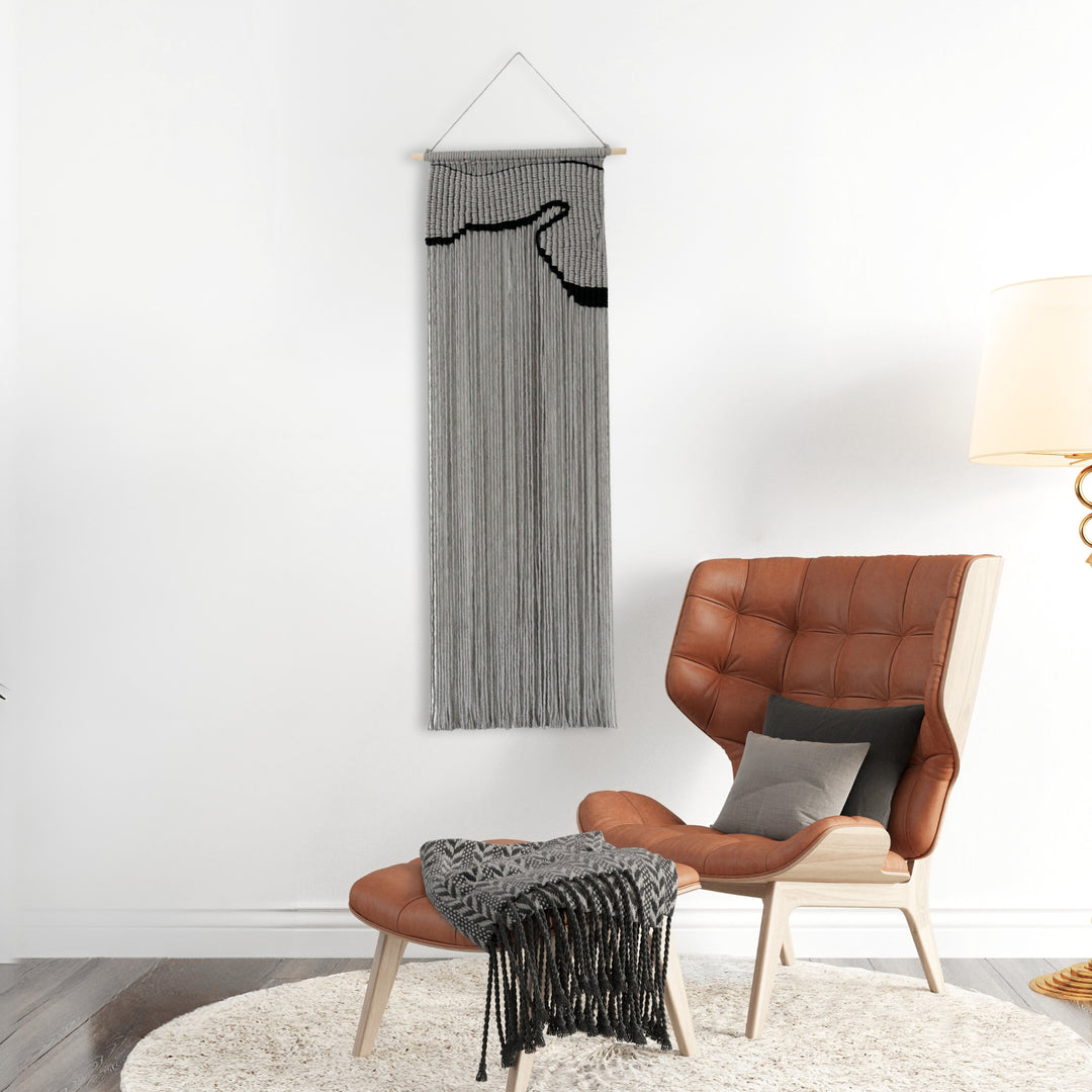 Contemporary Macrame Wall Hanging - Crescent Bay