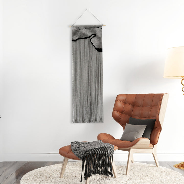 Contemporary Macrame Wall Hanging - Crescent Bay
