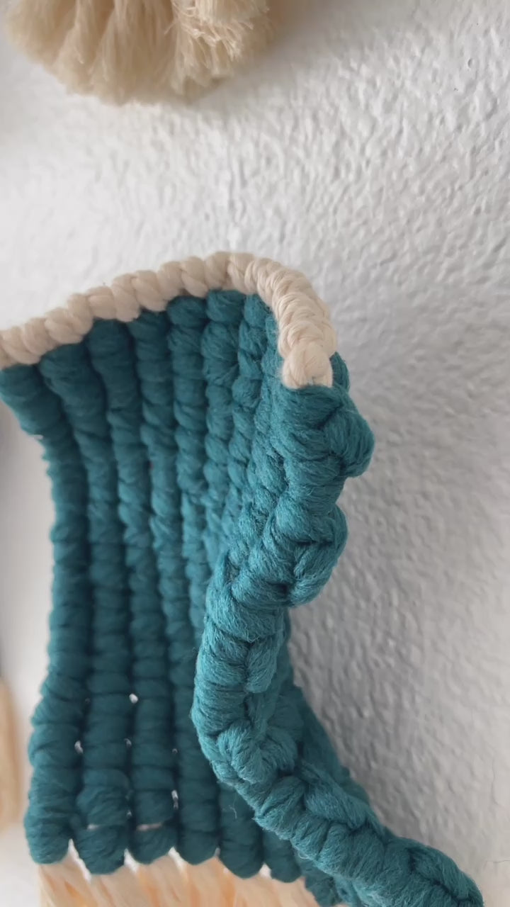 Fiber Art Sculpture | Whimsical Waves