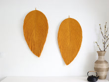 Load image into Gallery viewer, Set of Giant Leaf in Golden Mustard
