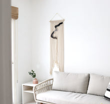 Load image into Gallery viewer, Minimalistic macrame wall hanging- Abstract River
